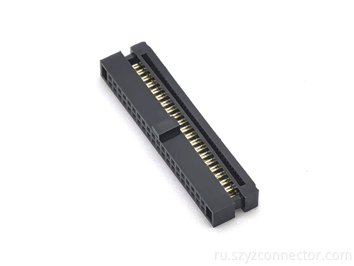 Разъем IDC с шагом 1,27*1,27 мм, 2 шт., 40P 1.27*1.27mm Pitch IDC Socket Connector 2Pieces 40P